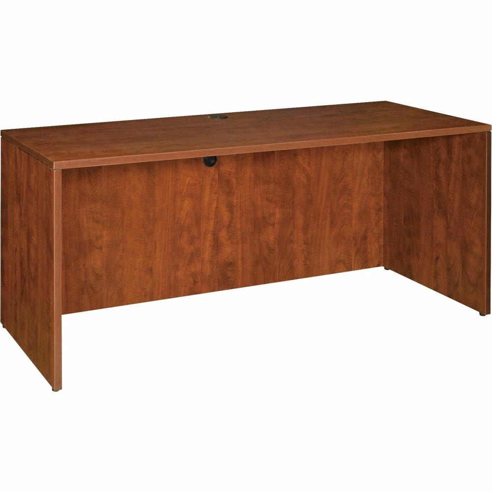 Lorell Essentials 60inW Computer Desk Credenza, Cherry