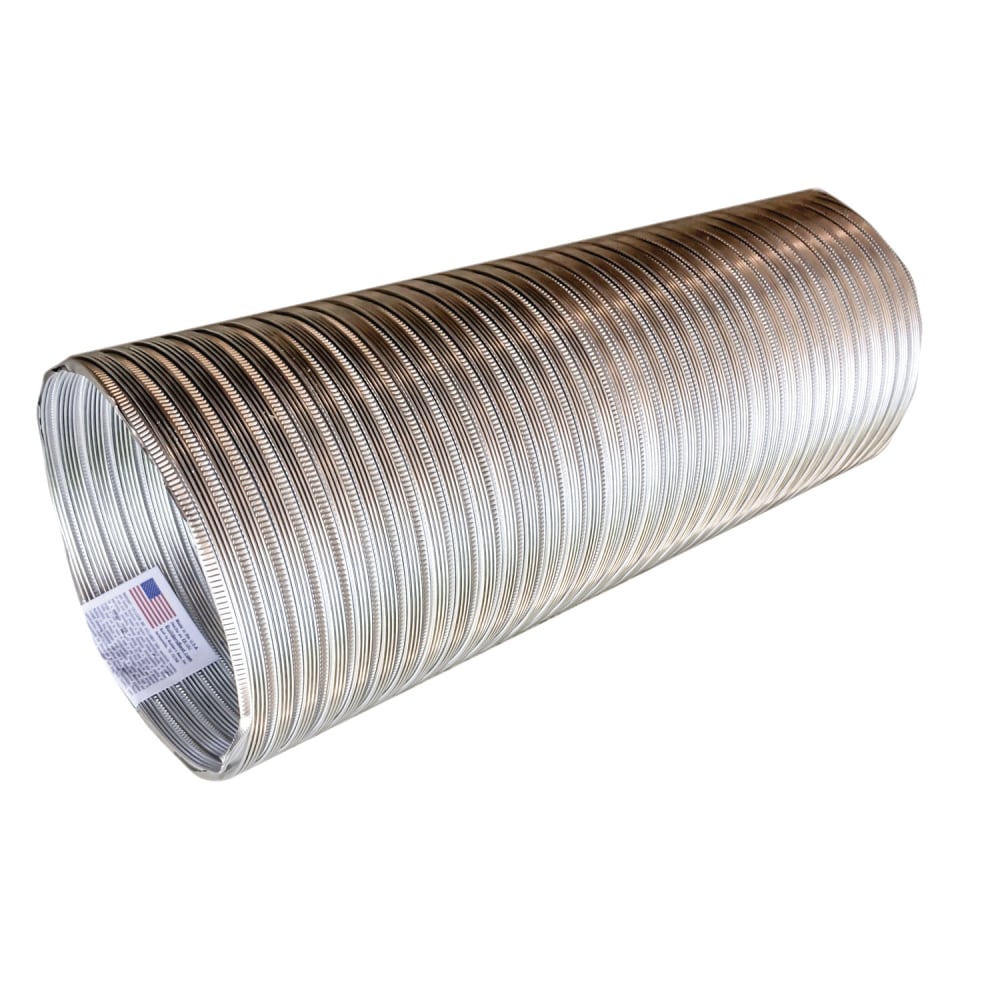 Builders Best 6in x 8ft Semi-Rigid Aluminum Duct, Silver, BDB111586