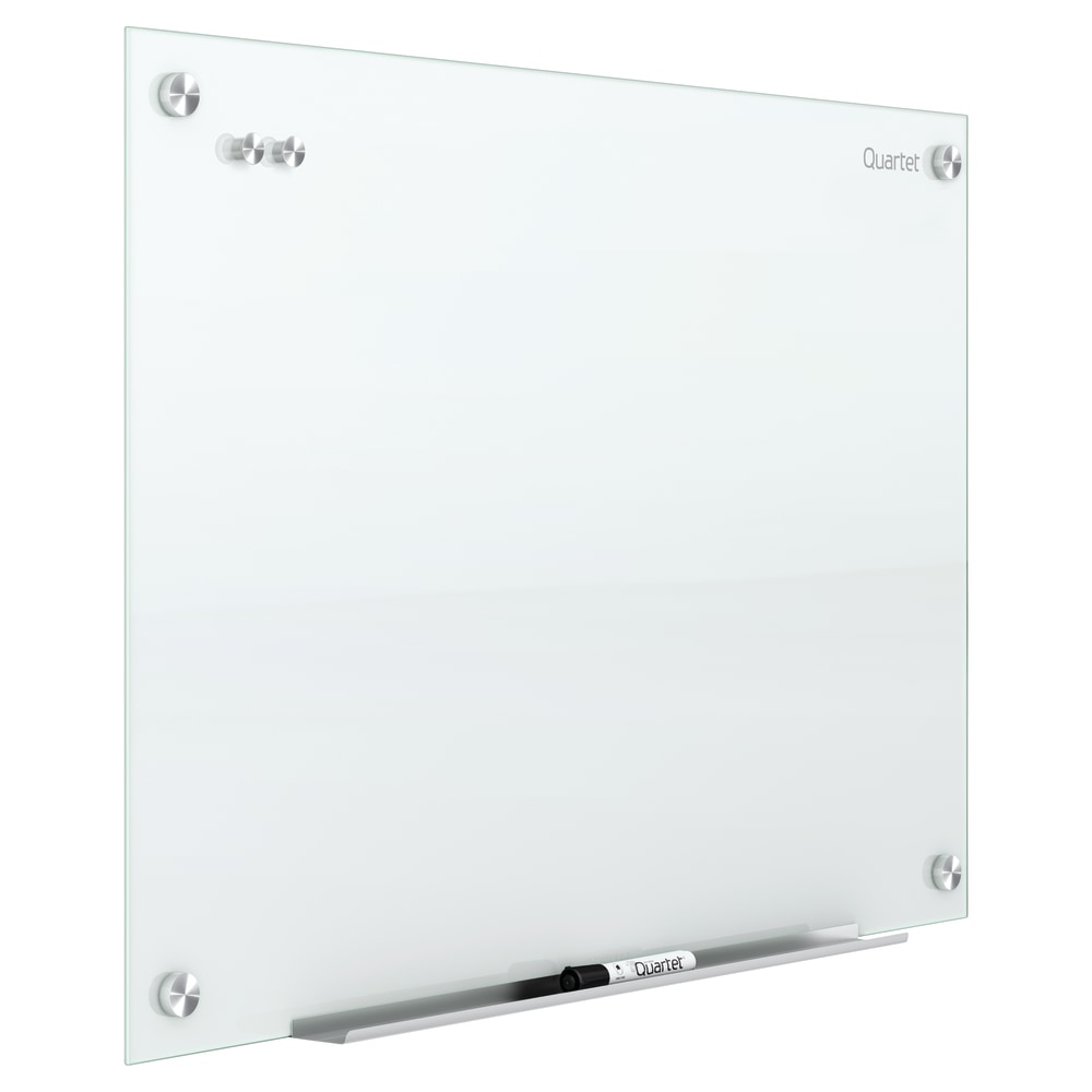 Quartet Infinity Magnetic Glass Unframed Dry-Erase Whiteboard, 36in x 24in, White