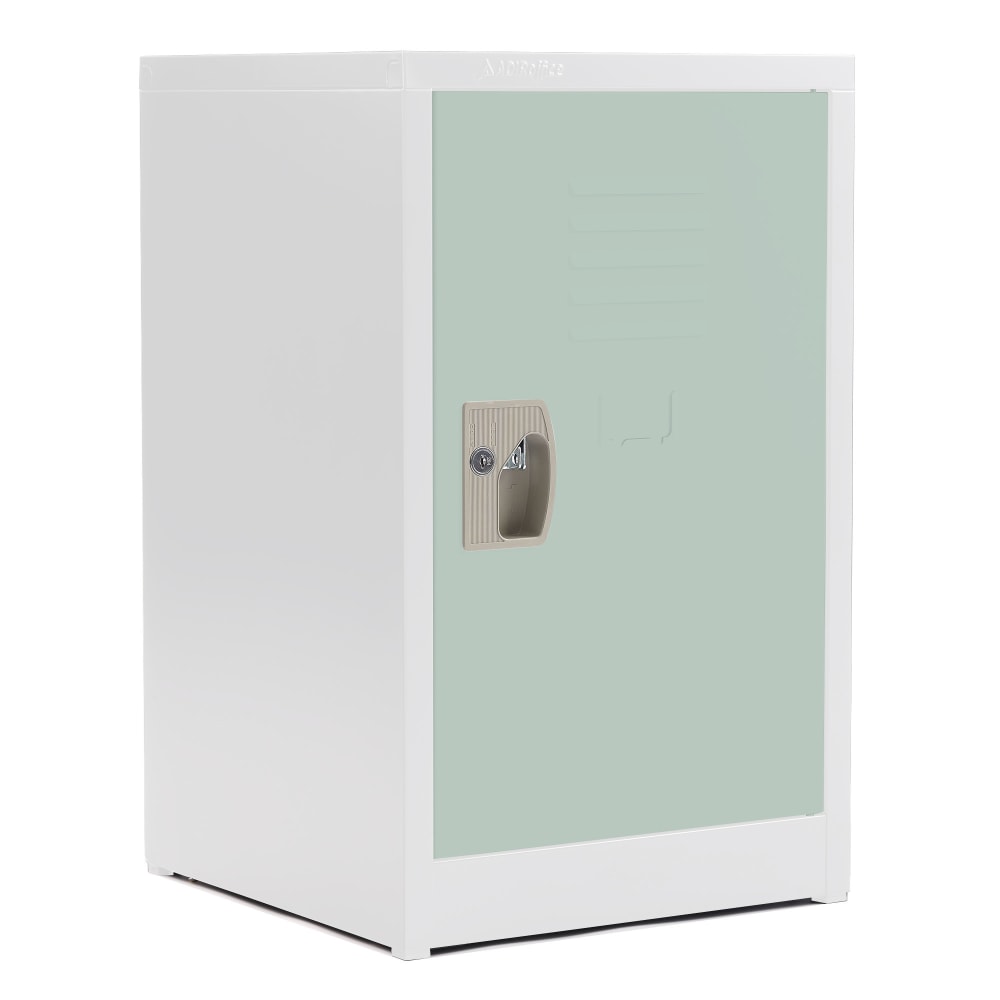 Alpine AdirOffice 1-Tier Steel Locker, 24inH x 15inW x 15inD, Misty Green