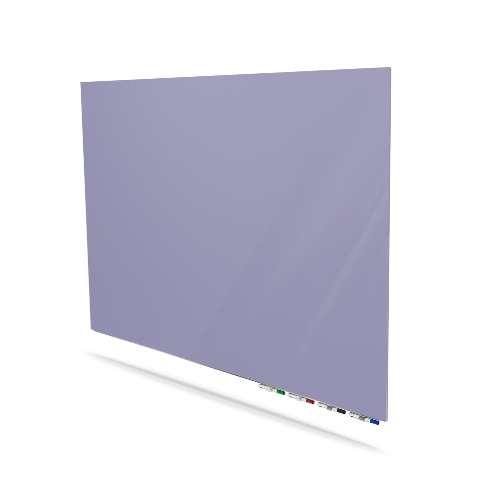 Ghent Aria Low Profile Magnetic Dry-Erase Whiteboard, Glass, 36in x 72in, Grape