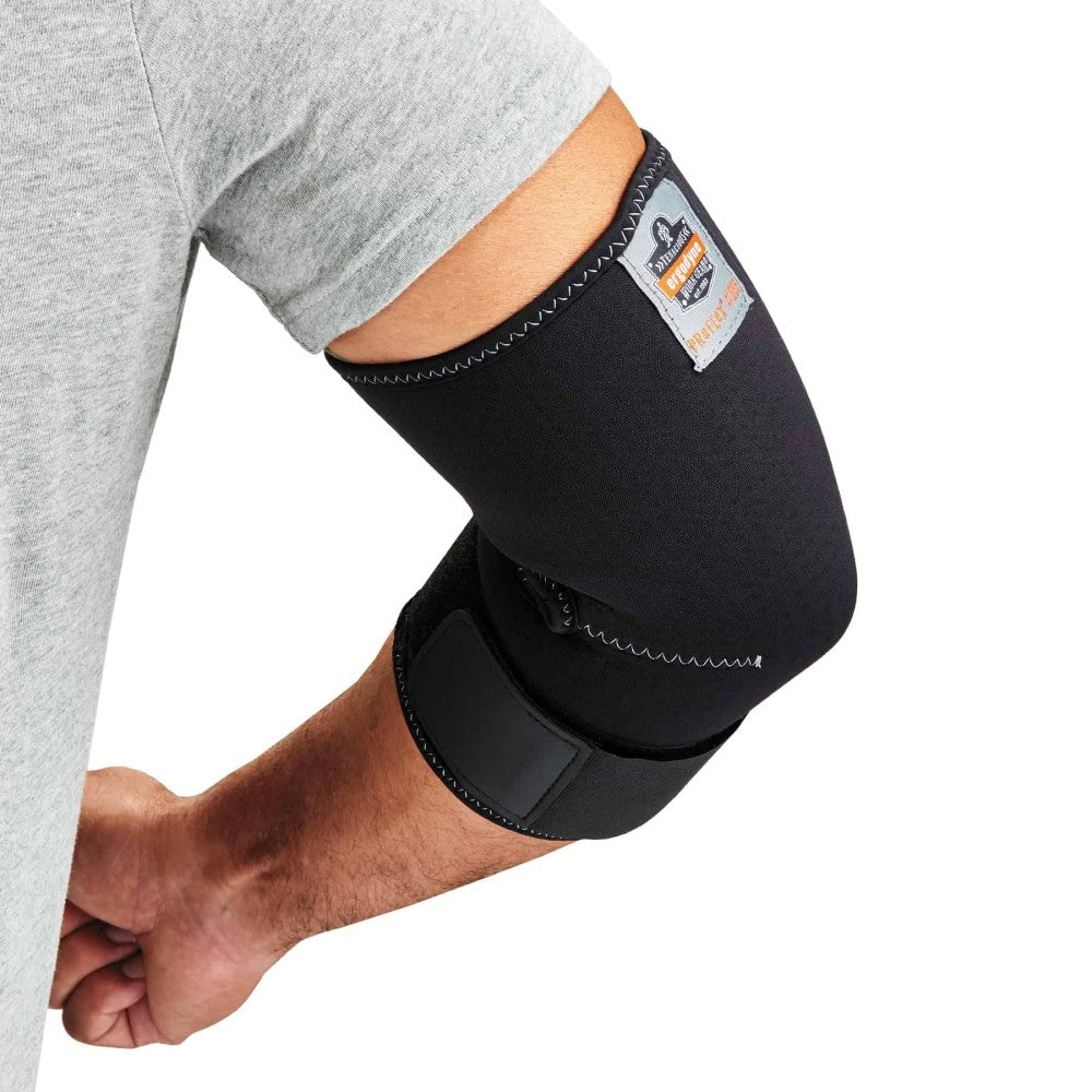 Ergodyne ProFlex 655 Elbow Sleeve With Strap, Small, Black