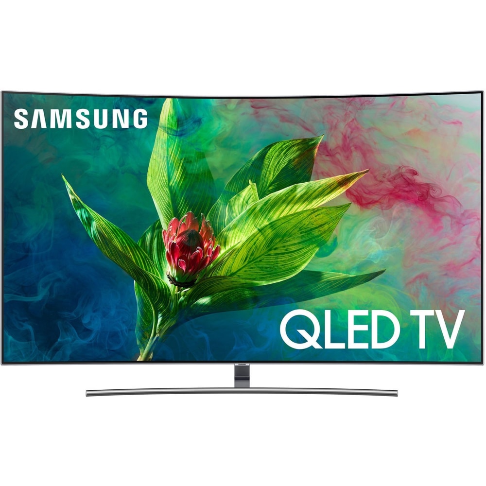 Samsung Q7CN QN55Q7CNAF 54.5in Curved Screen Smart LED-LCD TV - 4K UHDTV - Eclipse Silver - Quantum Dot LED Backlight - Dolby Digital Plus, Dolby Digital, Dolby, Stereo