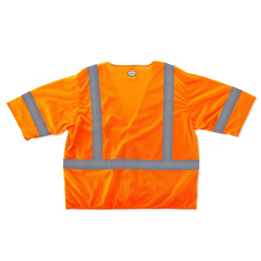 Ergodyne GloWear Safety Vest, Economy, Type-R Class 3, 4X/5X, Orange, 8310HL