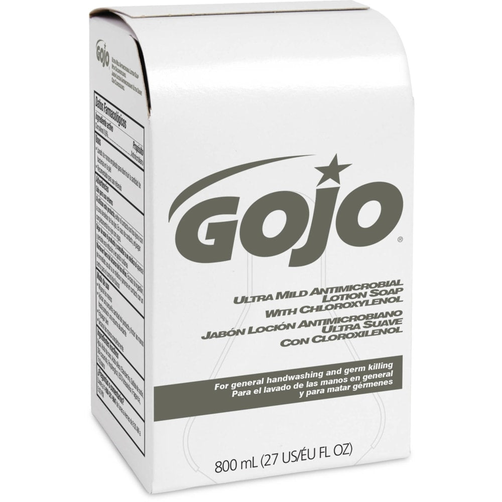 GOJO Ultra-Mild Antimicrobial Liquid Lotion Hand Soap, Floral Scent, 27 Oz Bottle