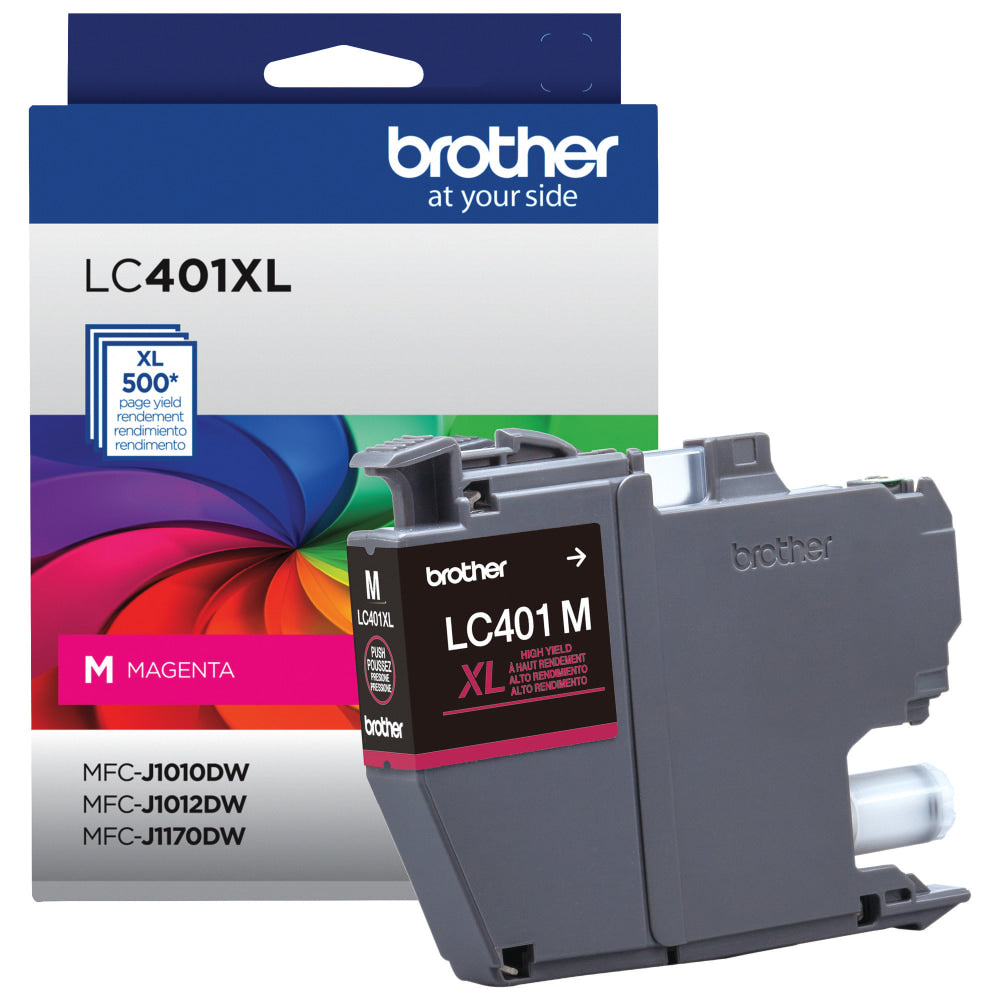 Brother LC401XL Magenta High-Yield Ink Cartridge, LC401XLM