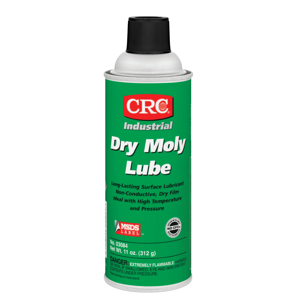 CRC Dry Moly Lubricant Aerosol Spray, 16 Oz, Pack Of 12 Cans