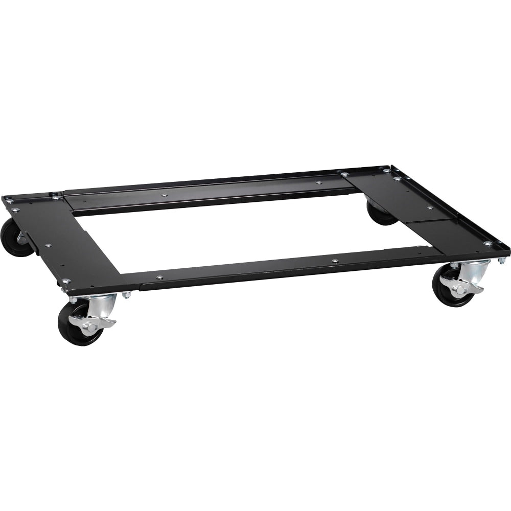 Lorell Commercial Cabinet Dolly - Metal - x 42in Width x 24in Depth x 4in Height - Black - 1 Each