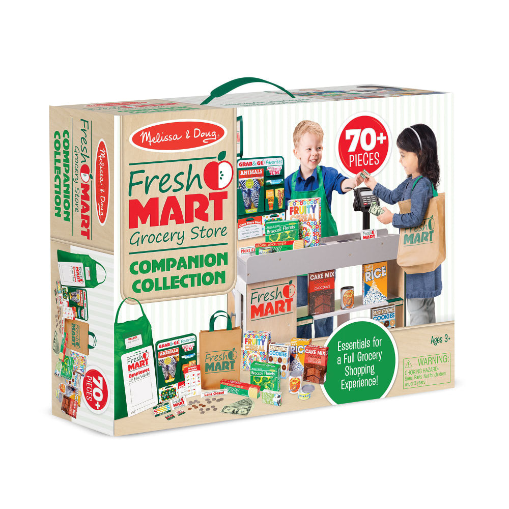 Melissa & Doug Fresh Mart Grocery Store Companion Collection, Multicolor, Set Of 70 Pieces