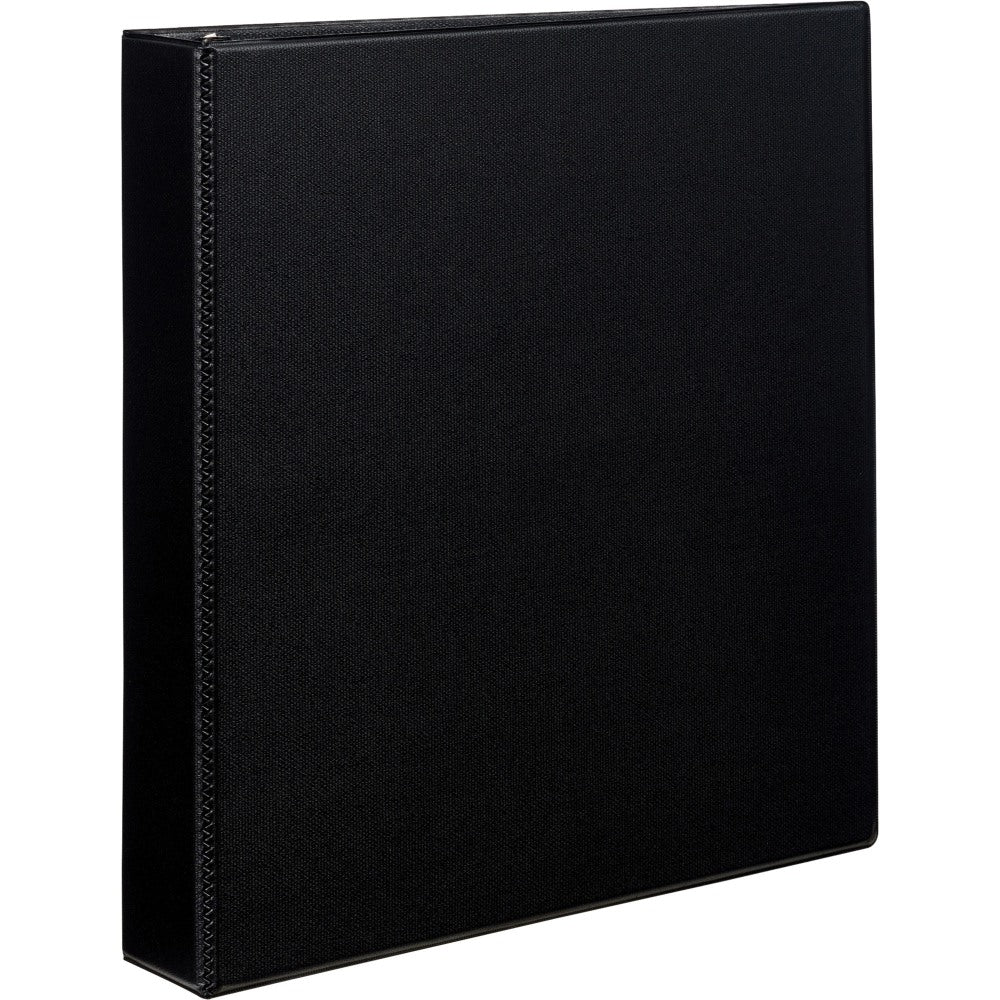 Avery Durable 3-Ring Binder With EZ-Turn Rings, 1 1/2in D-Rings, 46% Recycled, Black