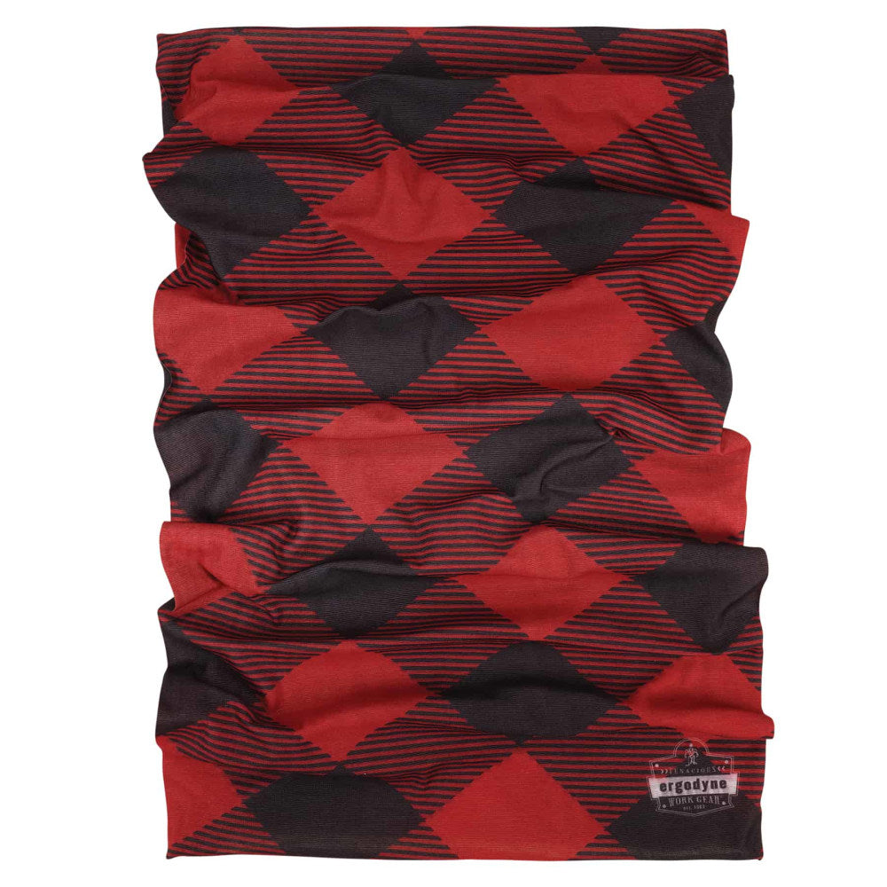 Ergodyne Chill-Its 6485 Multi-Band, One Size, Red Buffalo Plaid