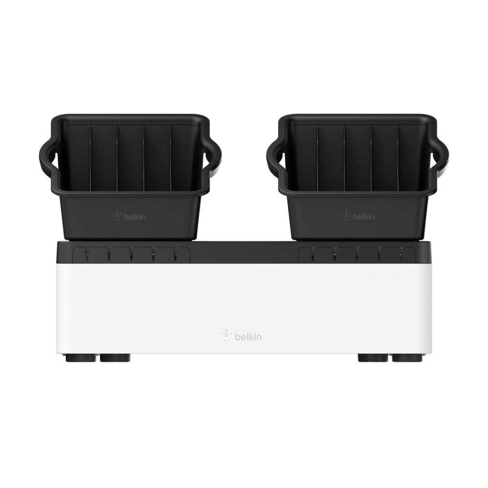 Belkin Store and Charge Go with Portable Trays (USB Compatible) - Wired - Computer, Tablet, Notebook, Smartphone, iPad - 10 Slot - Charging Capability - USB - 10 x USB - Wall Mount, Desktop