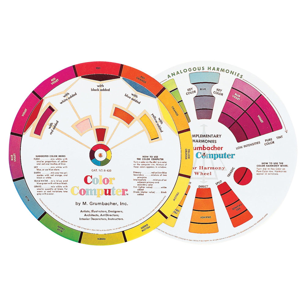 Grumbacher Dual-sided Color wheel - 1 Each