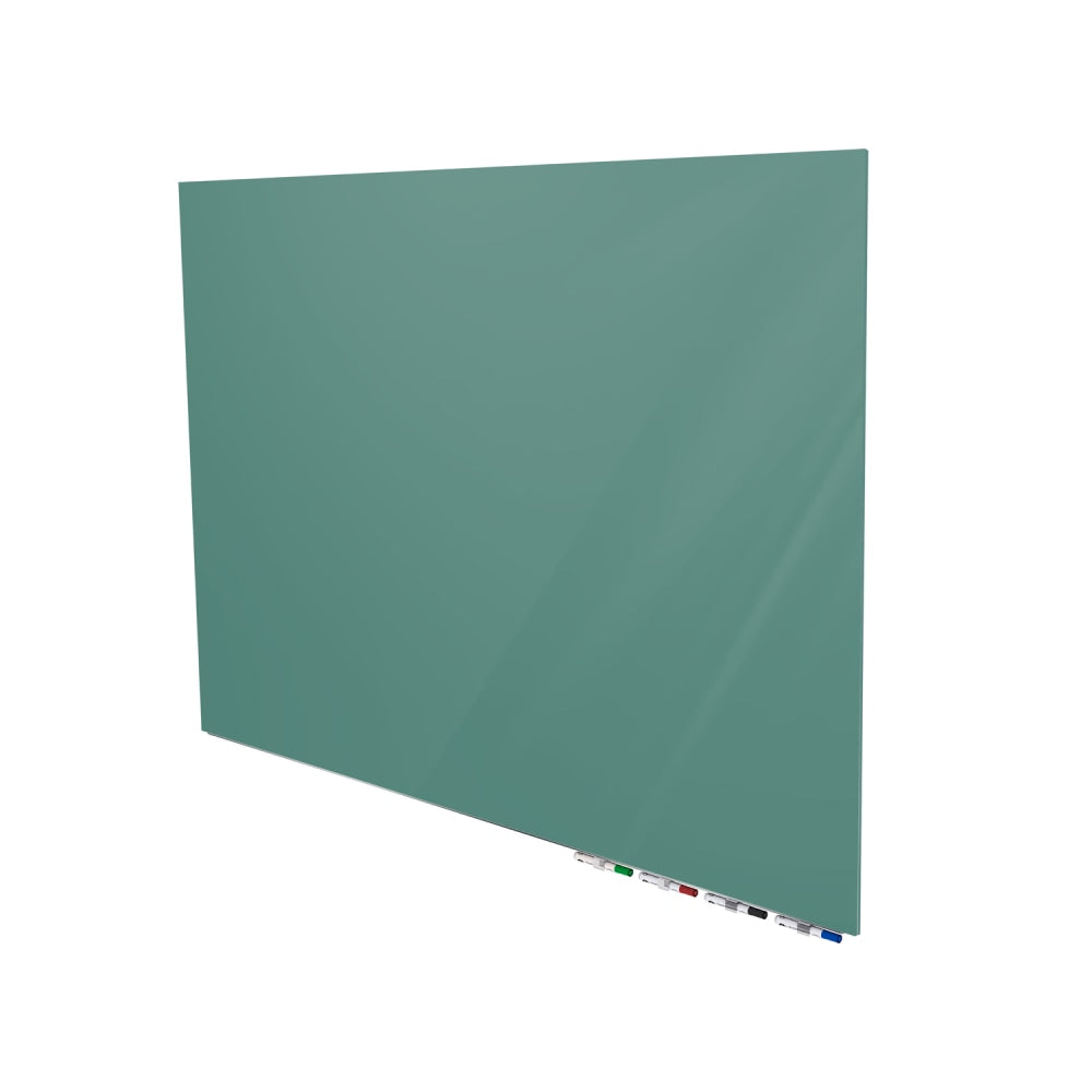 Ghent Aria Low Profile Magnetic Dry-Erase Whiteboard, Glass, 36in x 72in, Jade