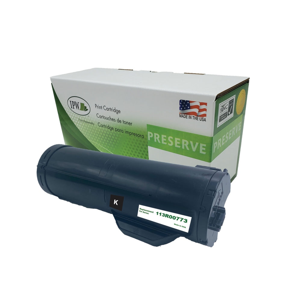 IPW Preserve Remanufactured Black Toner Cartridge Replacement For Xerox 113R00773, 113R00773-R-O