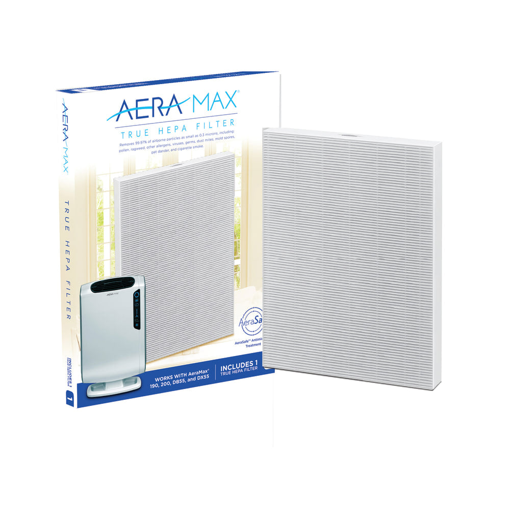 Fellowes AeraMax True HEPA Filter For AeraMax 190, 200 And DX55 Air Purifiers, 13-7/16inH x 10-5/16inW x 1-1/4inD