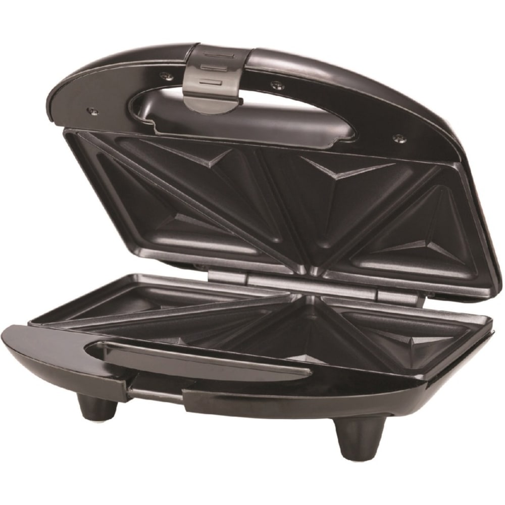 Brentwood Sandwich Maker, Black/Brushed Stainless Steel