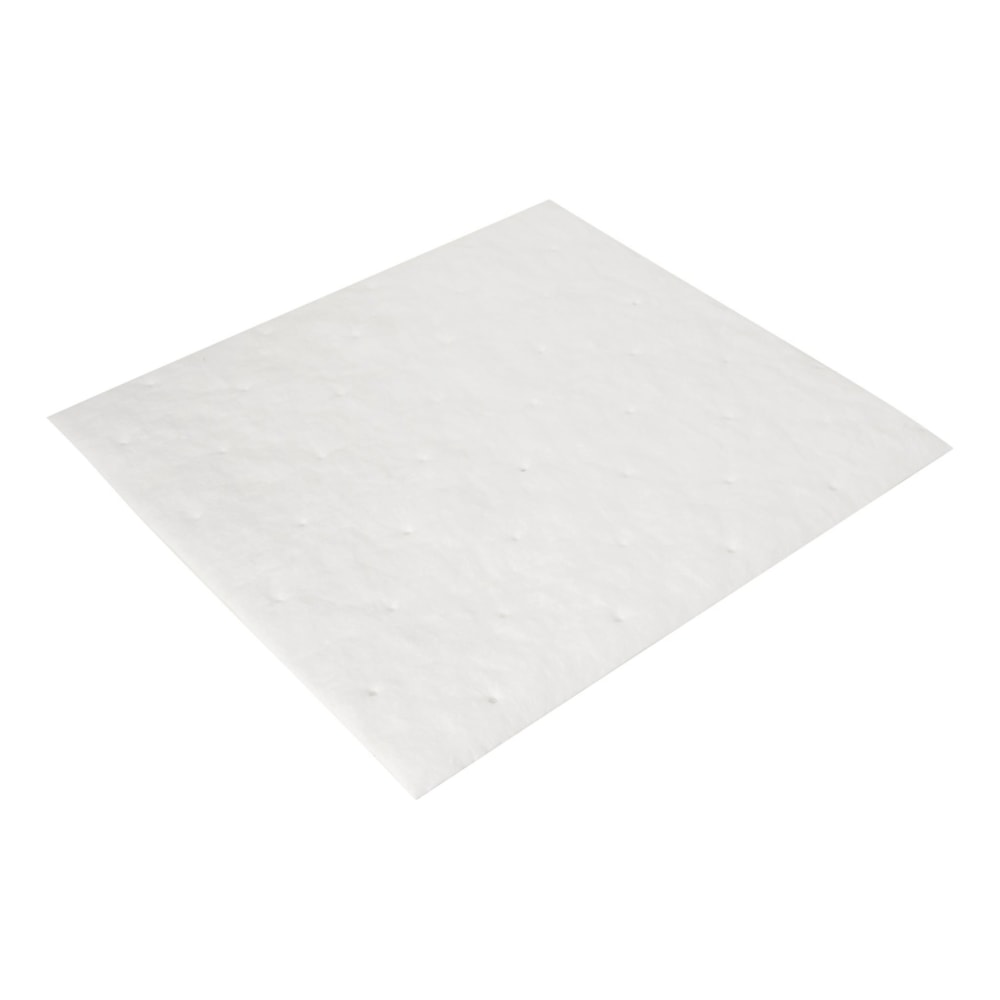 3M High-Capacity Petroleum Sorbent Pads, 17in x 19in, Case Of 100 Pads