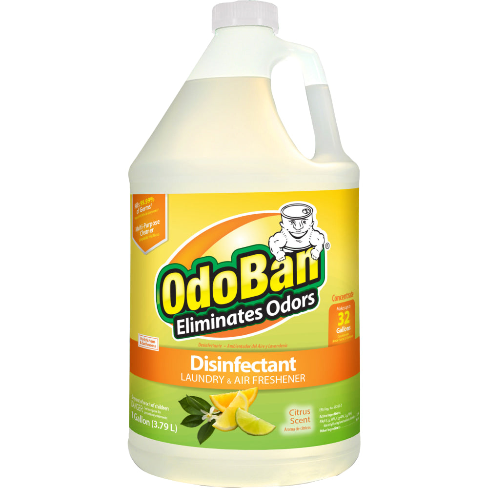 OdoBan Odor Eliminator Disinfectant Concentrate, Citrus Scent, 128 Oz Bottle