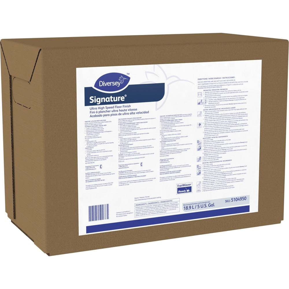 Diversey Signature UHS Floor Finish, 5 Gallons