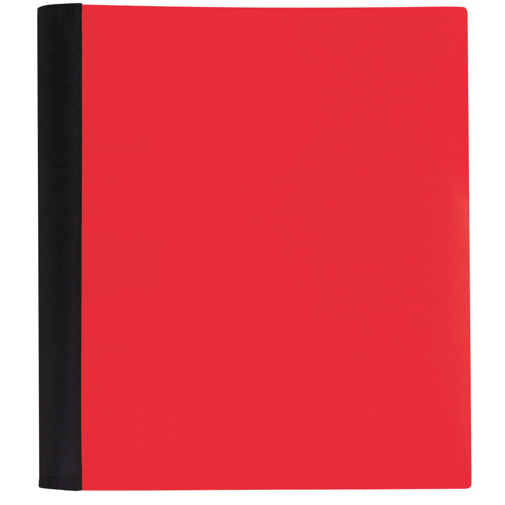 Office Depot Brand Stellar Notebook With Spine Cover, 8-1/2in x 11in, 5 Subject, College Ruled, 200 Sheets, Red