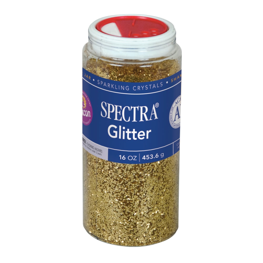 Pacon Glitter, Shaker-Top Can, Gold