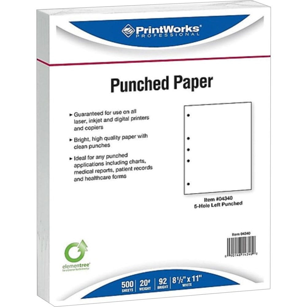 Paris Printworks Professional Multi-Use Paper, Letter Size (8-1/2in x 11in), 500 Sheets Total, 92 Brightness, 20 Lb, White