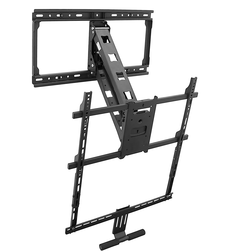 Mount-It! MI-384 Height-Adjustable Fireplace TV Mount For Screens 42 - 65in, 70inH x 40inW x 13inD, Black