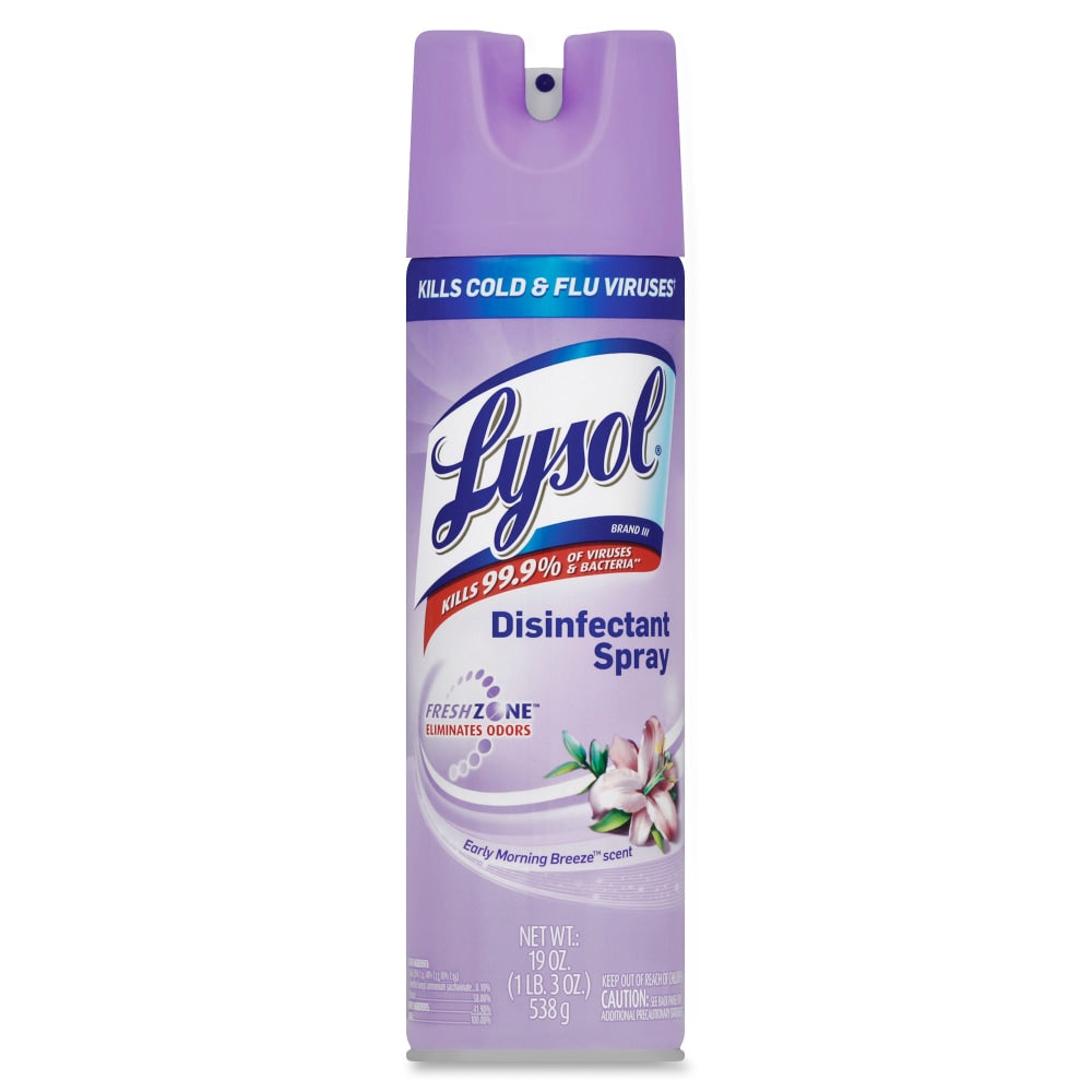 Lysol Disinfectant Aerosol Spray, Early Morning Breeze Scent, 19 Oz Can