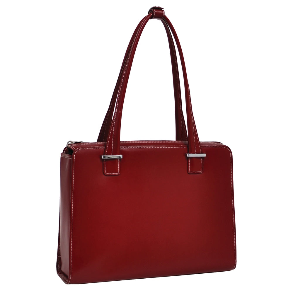 McKleinUSA VERONA Ladies Fly-Through Checkpoint-Friendly Briefcase, Red