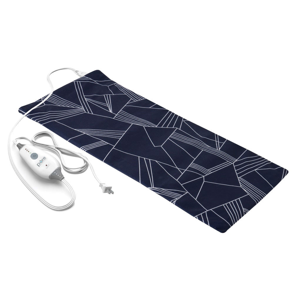 Pure Enrichment PureRelief Express Designer Series Heating Pad, 12in x 15in, Navy Graphic