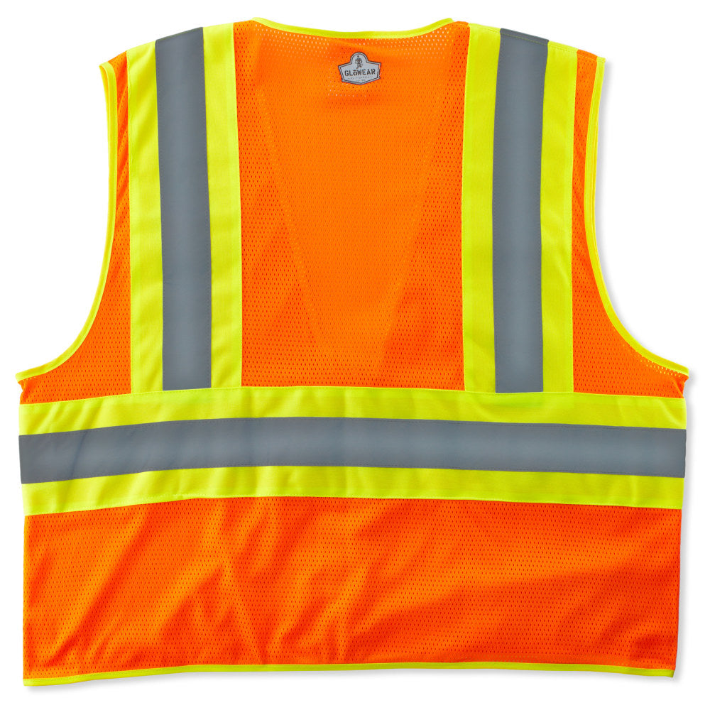 Ergodyne GloWear Safety Vest, Economy 2-Tone, Type-R Class 2, X-Small, Orange, 8229Z