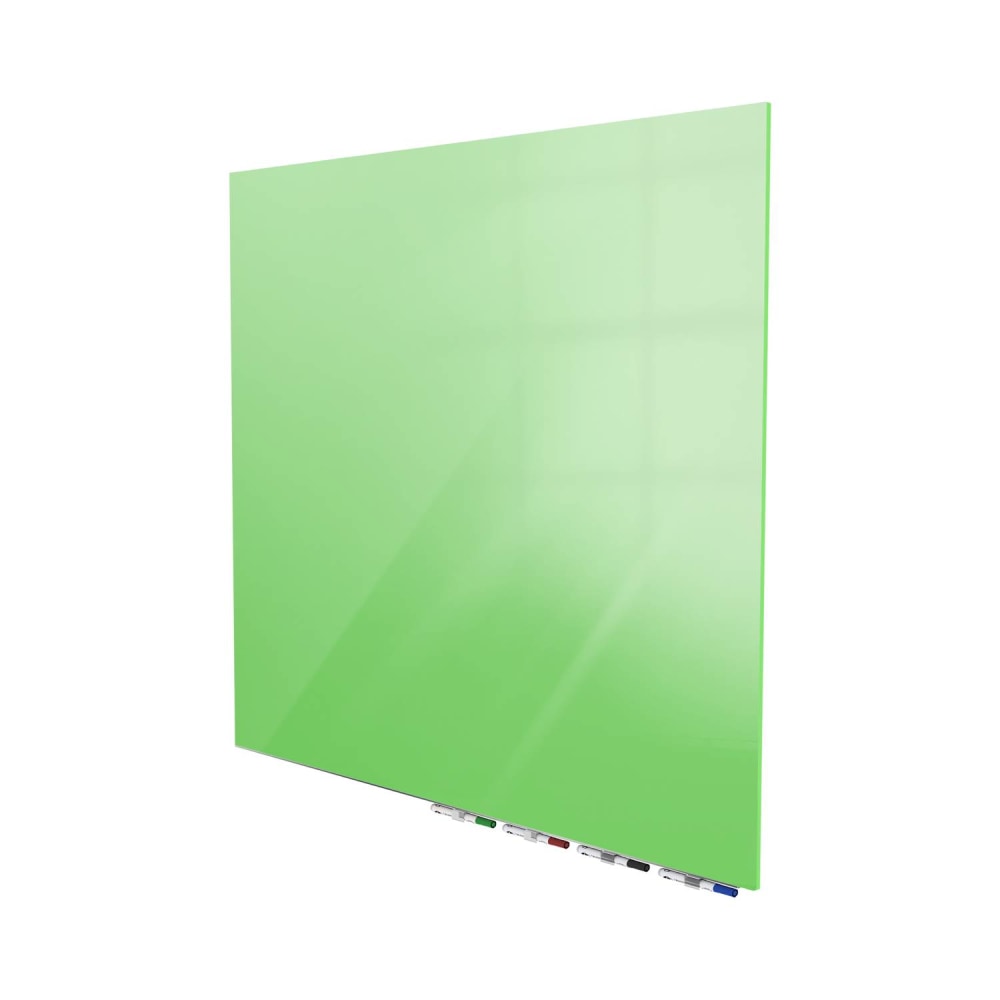 Ghent Aria Low Profile Glassboard, Magnetic, 48inH x 48inW, Square, Green