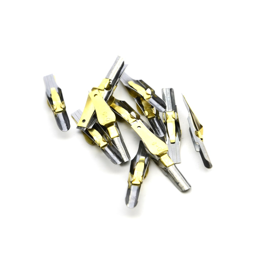 Speedball Flat Pen Nibs, C-0, Box Of 12 Nibs