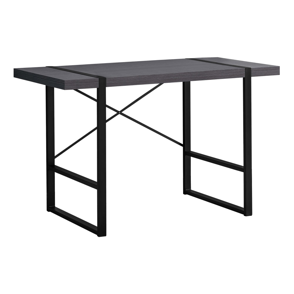 Monarch Specialties Jared 49inW Computer Desk, Gray/Black