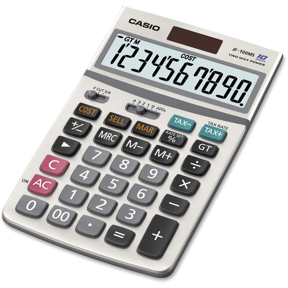 Casio JF100BM Solar/Battery-Powered Calculator