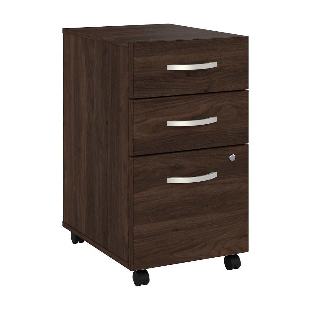 Bush Business Furniture Studio C 21inD Vertical 3-Drawer Mobile File Cabinet, Black Walnut, Delivery