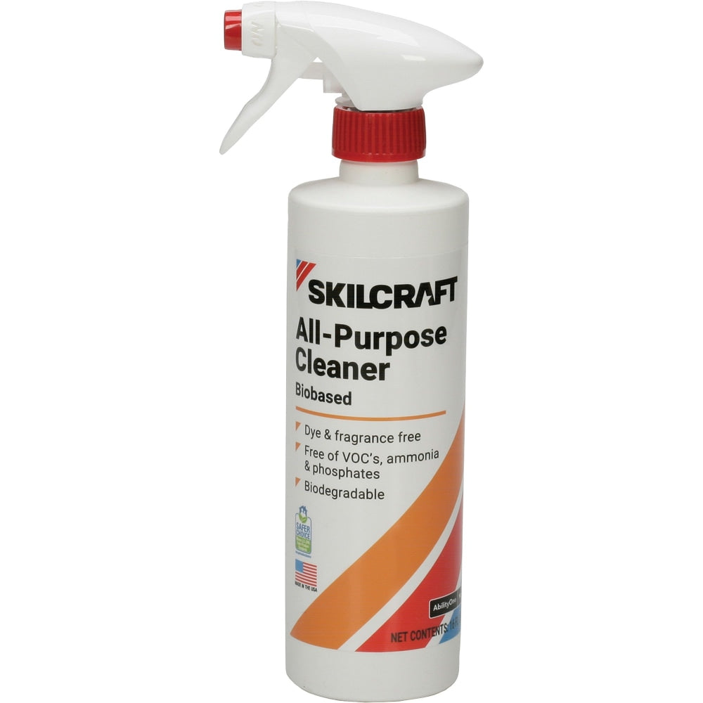 SKILCRAFT General All-purpose Cleaner Degreaser - Ready-To-Use - 16 fl oz (0.5 quart) - 12 / Box - Blue