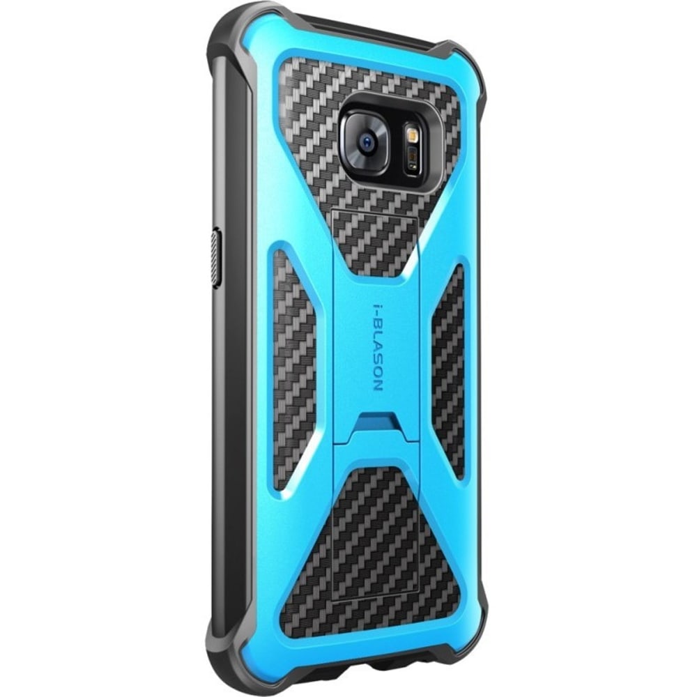 i-Blason Prime Carrying Case (Holster) Smartphone - Blue - Impact Resistant, Shock Resistant Interior, Drop Resistant, Bump Resistant, Abrasion Resistant - Polycarbonate Body - Belt Clip