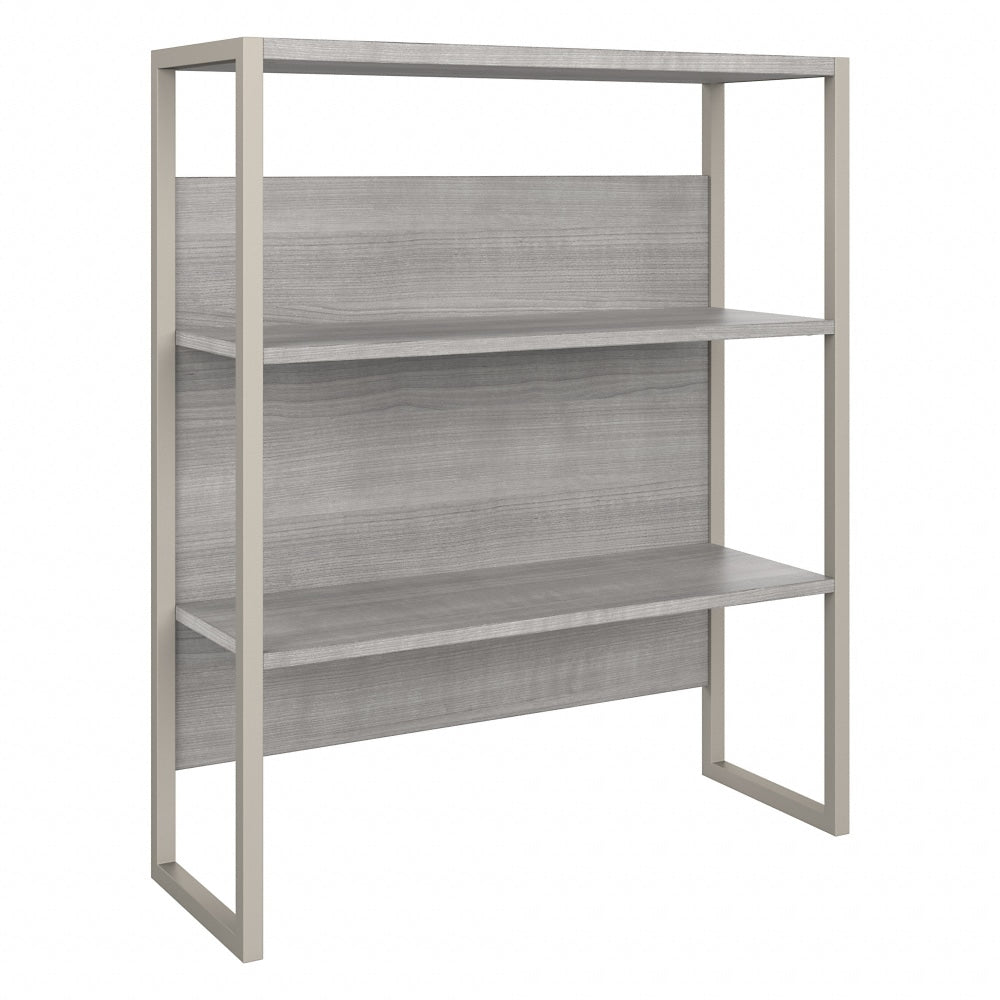 Bush Business Furniture Hybrid 43inH Bookcase Hutch, Platinum Gray, Standard Delivery