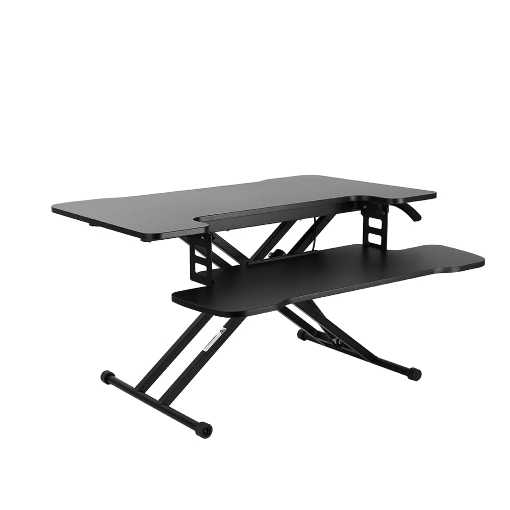 FlexiSpot M18M Sit-To-Stand Desk Riser, 17-3/4inH x 30-3/4inW x 18-15/16inD, Black