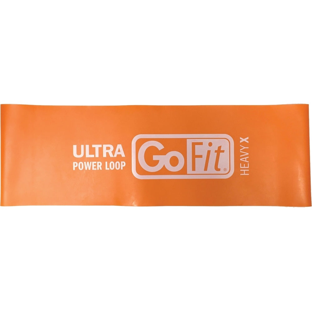 GoFit Single Ultra Power Loop (Orange, Heavy X, 20 Pounds) - Orange - Latex