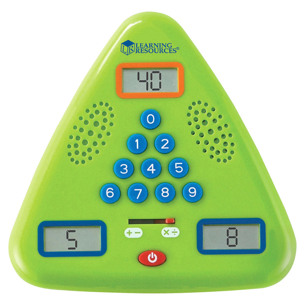 Learning Resources Minute Math Electronic Flash Card, 5in x 5in, Grades 1-3