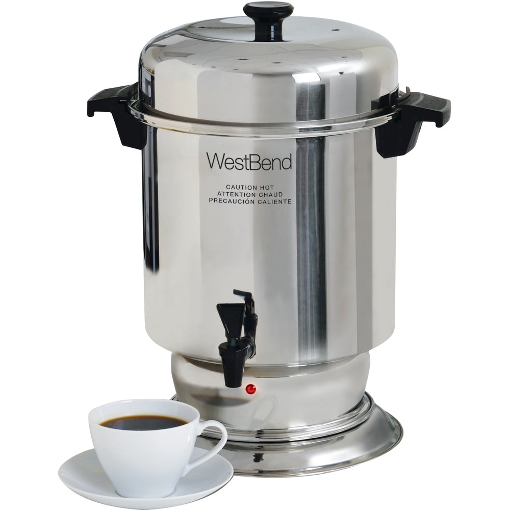 West Bend 55-Cup Commercial Coffee Urn, Silver