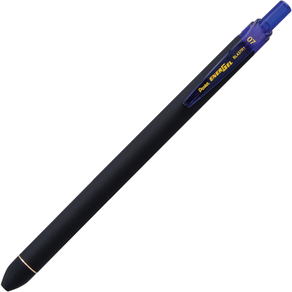 EnerGel Retractable Pens, Pack Of 12, Medium Point, 0.7 mm, Blue Barrel, Blue Ink