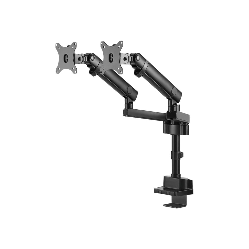 V7 DMPRO2DTA-3N Desk Mount for Monitor - Matte Black - 2 Display(s) Supported - 32in Screen Support - 35.27 lb Load Capacity - 75 x 75, 100 x 100