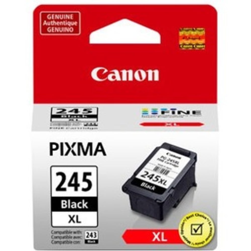 Canon PG-245XL Black High-Yield Ink Cartridge, 8278B001