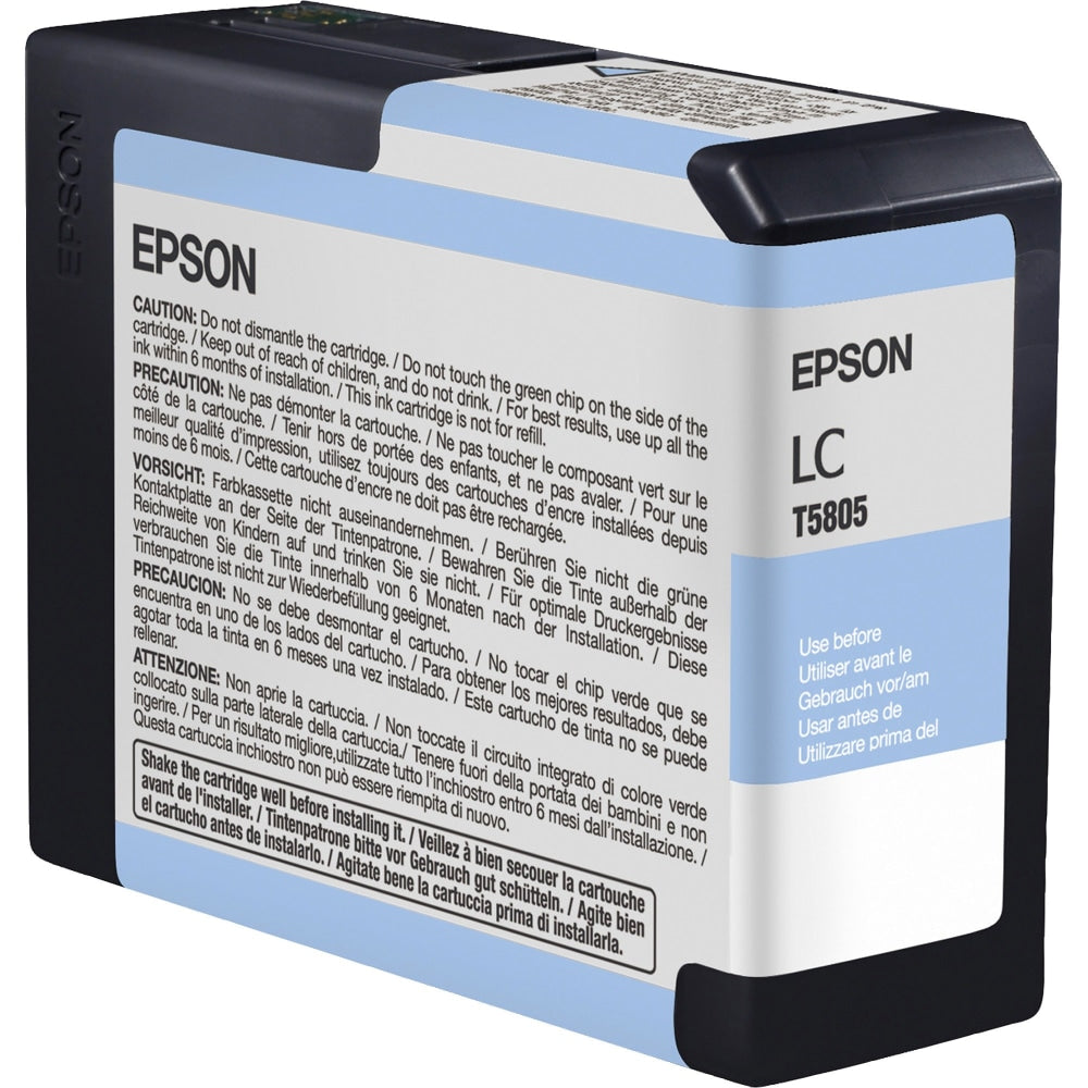 Epson T5805 UltraChrome K3 Light Cyan Ink Cartridge, T580500