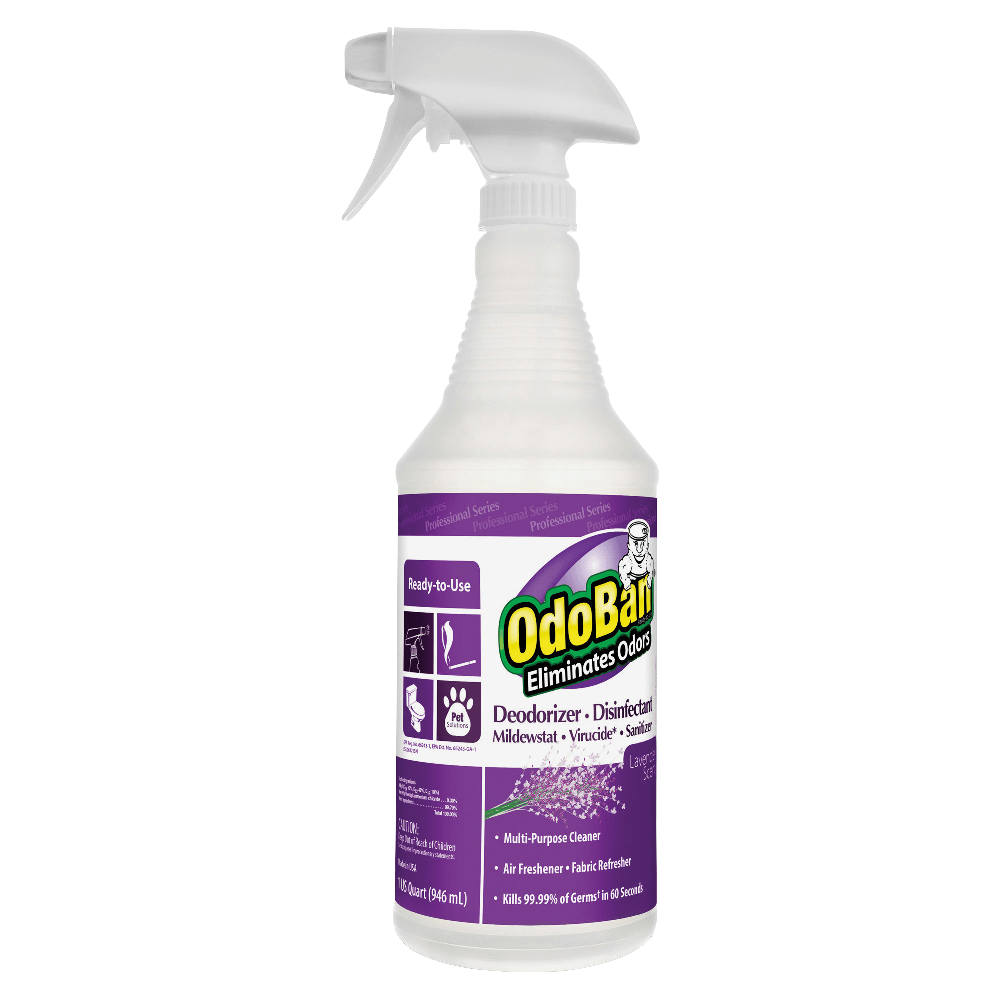 OdoBan Multi-Purpose Deodorizer & Disinfectant Spray, Lavender Scent, 32 Oz Bottle