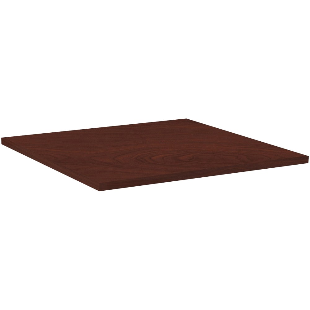 Lorell Hospitality Square Table Top, 42inW, Mahogany